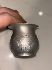 Rare Antique 1905 Danbury Fair Aluminum Vase Cup 2” Tall picture