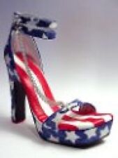 Star and Stripes High Heel w/Silver Plate America Looks Good Just The Right Shoe picture