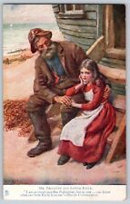 Tuck's Postcard~ Mr. Prescot & Little Emily~ Character Sketches Charles Dickens picture