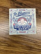 Vintage Dr. Blumers Vegetable Baby Toilet Soap BOX ONLY Chicago, USA picture