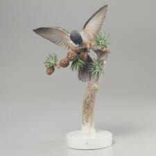 Royal Worcester Dorothy Doughty Chickadee On Larch Bird Branch Figurine 9.5