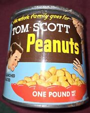 Vintage Fisher Nuts Rare Tom Scott Nut Tin picture
