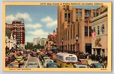 Postcard Wilshire Boulevard - Los Angeles California picture
