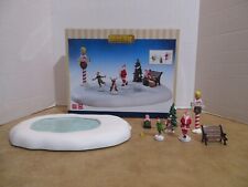 Lemax 2016 North Pole Ice Follies Skating Rink Battery Operated Read picture