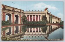 Vtg Post Card Reflection In The Lagoon, Court Of Four Seasons, SF 1915 H242 picture