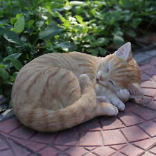 Orange Tabby Cat Sleeping Lying Down picture
