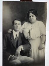 Vintage Real Photo Postcard Unmailed A couple photographed by Luzon in Manila picture