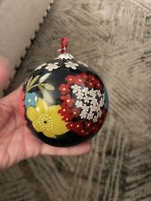 vera bradley Round Ball christmas ornament Beautiful Gift Box Similar To Radko picture