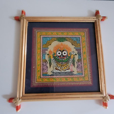 Lord Jagannathji Pattachitra Print Framed in Glass Exotic India Art picture