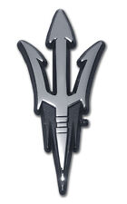 arizona state university chrome logo pitchfork black recess auto car emblem picture