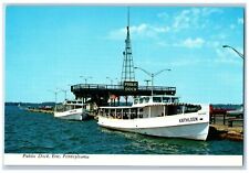 c1950's Public Dock Passenger Ferry Transportation Erie Pennsylvania PA Postcard picture