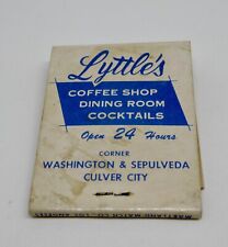 Lyttle's Coffee Shop Culver City California Washington/Sepulveda FULL Matchbook picture
