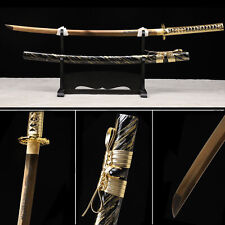 Golden Dragon 1095 Carbon Steel Japanese Samurai Sword Katana Sharp Full Tang picture