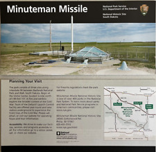 New MINUTEMAN MISSILE  NATIONAL PARK SERVICE UNIGRID BROCHURE Map  OUT of PRINT picture