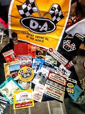 Vintage Signs And Car Magazines Lot With Stickers Plus picture
