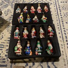 2002 Thomas Pacconi Classics Christmas Ornaments 18 Santas of the World Crate picture