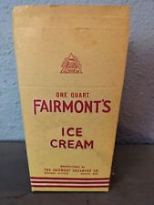 3 Vintage Fairmont Ice Cream Omaha NE Cardboard Carton, one pint. picture