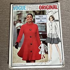 1960s Vintage Sewing Pattern VOGUE PARIS ORIGINAL Pierre Cardin Dress 2289 Sz 14 picture