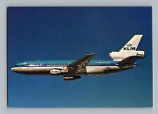 Aviation Airplane Postcard KLM Royal Dutch Airlines Douglas DC-10 AQ17 picture