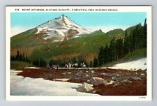 OR-Oregon, Mount Jefferson Beautiful Peak In Scenic, Vintage Postcard picture