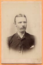 Ishpeming MI, Portrait of a Young Man, by Lidberg, circa 1880s Backstamp picture