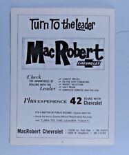 Mac Robert Chevrolet  Houston Texas Regional Vintage 1968 Original Print Ad  picture
