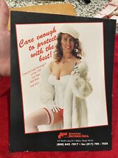 VTG LADY DERRINGER HAND GUN ONE SHEET POSTER ADVERTISING SEXY BUSTIER 8X10 WACO picture