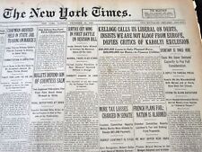1925 DECEMBER 15 NEW YORK TIMES - KELLOGG CALLS US LIBERAL ON DEBTS - NT 5437 picture