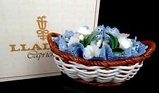 Lladro #1552 Caprichos Brown White Basket Of Flowers 4 3/4