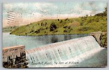 Haverhill Massachusetts Mass MA Dam Millvale Waterfall Cancel 1907 PM Postcard picture