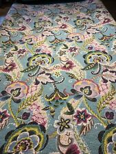 Floral Pattern Colorful Quilt 89” x 82” Queen Size Good Condition picture