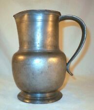 Antique 18th Century French Pewter Water Jug or Pitcher Spout and Applied Handle picture