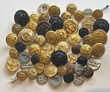 Vintage Military Buttons; US Army, Navy, Army Air Corps, Marine + French Navy picture