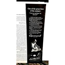 1968 Garrard Stereo Turntable Vintage Print Ad Original picture
