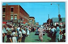 Annual Seafood Festival Parade Yorkie Clown at Rockland Maine ME Early Postcard picture