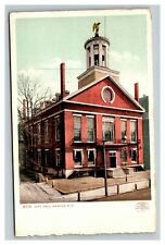 Vintage 1903 Postcard - Gold Eagle on City Hall Building Nashua New Hampshire picture