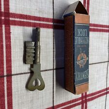 Vintage Sentry Keyhole Lock Company Key - Rare rotating key Box & Instructions picture
