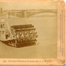 MISSOURI, St.Louis, The Stern Wheelers--Kilburn Stereoview M28 picture