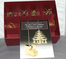 Danbury Mint Gold Plated Christmas Ornaments for 1985 picture