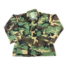 US M81 Woodland BDU Shirt, UNISSUED Military Camo Uniform LARGE LONG picture