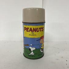 1959 Peanuts by Schulz Baseball Thermos Bottle No. 2868 Vintage Charlie Brown picture