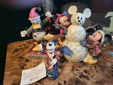 Jim Shore Disney Traditions Set Mickey Mouse Minnie Pluto Donald 3 Piece Set picture