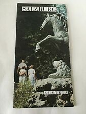Vintage SALZBURG Austria Guide Book Map Travel Souvenirs picture