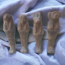 Rare Egyptian Pharaonic Sons of Horus Statues God of War Ancient Antiques BC picture