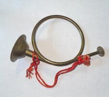 Vintage Brass Horn Fox Hunt Decor Gold picture