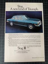 Vintage 1972 Triumph Stag Print Ad picture