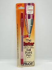 Vintage Pilot The Better Ballpoint Pen Red Ink Medium Point Japan NOS 1980’s picture
