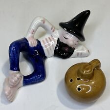 As Is Vintage Hillbilly Drunk Jug Moonshine Salt Pepper Shakers CHIPPED READ picture