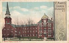 St. Mary's Church Dunkirk New York NY 1920 Postcard picture