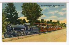 1946 - The ZOO RAILROAD at Detroit's Zoological Park MI Trains Postcard picture